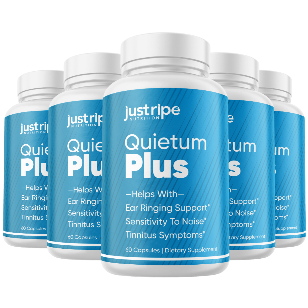 5 Pack Quietum Plus Tinnitus Relief Supplement Ear Ringing Support